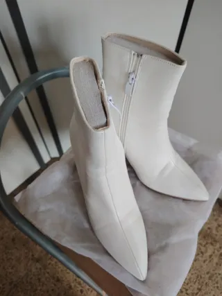 Botines blancos 39