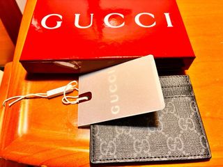 Portacarte Gucci Beige e Rosso