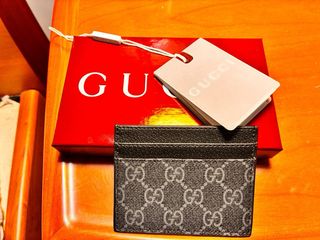 Portacarte Gucci Beige e Rosso