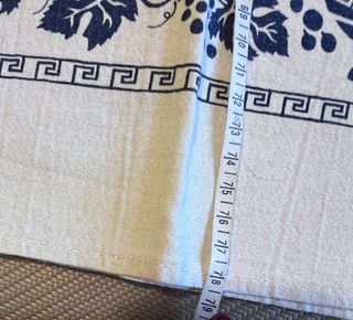 Tovaglia rettangolare con galli e uva