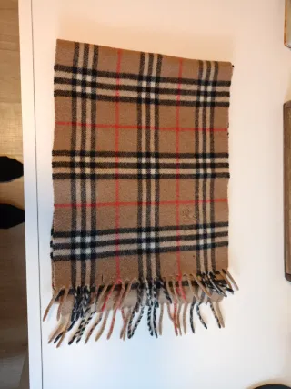 Bufanda Burberry Clásica Tartán Beige