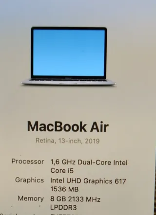 MacBook Air 2019 i5/8GB/128GB gray