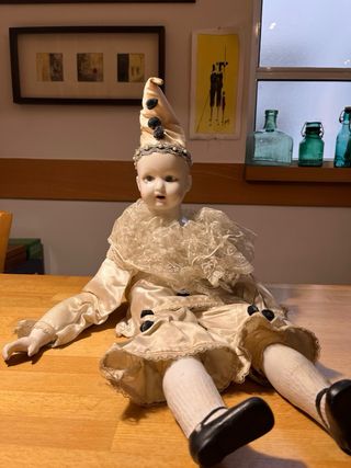 Arlequín de porcelana vintage