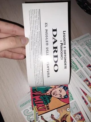 Lotto collana di 21 fumetti capitan miki ristampa