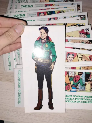 Lotto collana di 21 fumetti capitan miki ristampa
