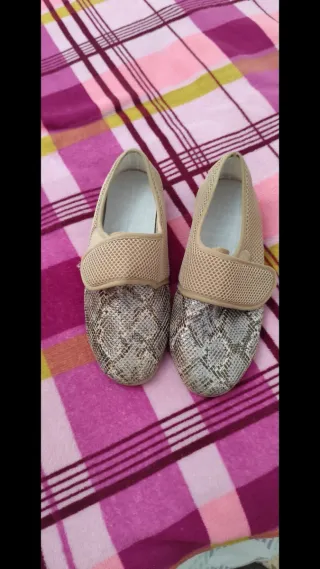 Zapatillas Alberola Mujer Beige/Gris Sin Estrenar