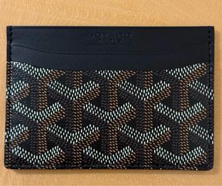 Portacarte Goyard Blu/Beige