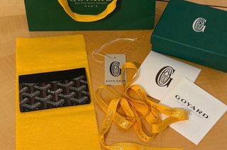 Portacarte Goyard Blu/Beige