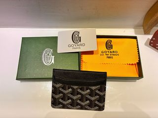 Portacarte Goyard Blu/Beige