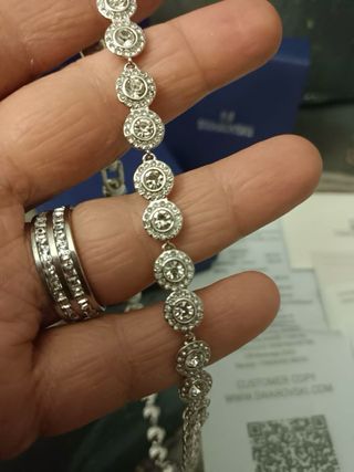 Pulseira Swarovski Prateada