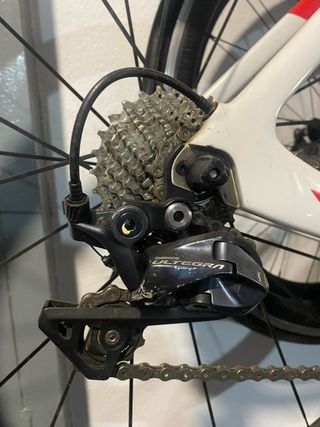 Bicicleta Carretera Orbea Roja y Blanca