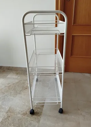 Carrito Auxiliar IKEA HORNAVAN Blanco