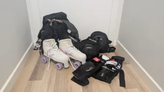 Set Patines y Protecciones Roller Derby