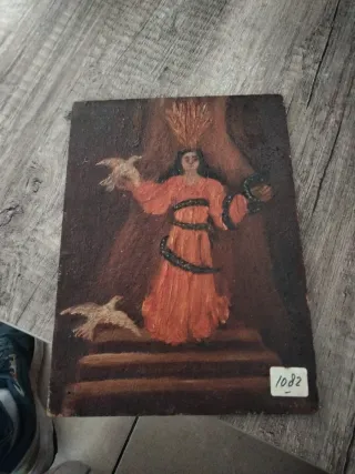 Dibujo 1970 Mujer Serpiente Pájaros