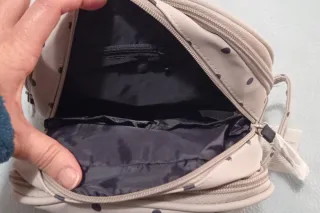 Neceser WS Topitos Beige/Gris con etiqueta