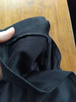 Falda tubo básica negra hasta rodilla