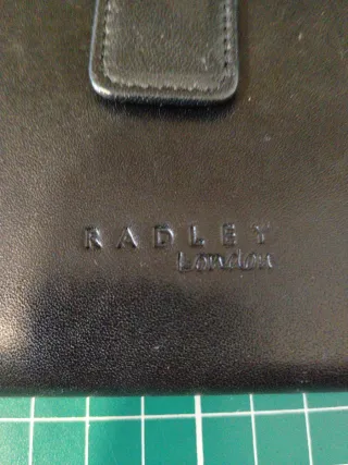 Radley Bolso Cuero Negro Perro Rosa