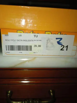 Botitas Inglesitas Bebé azul oscuro  Numero 21