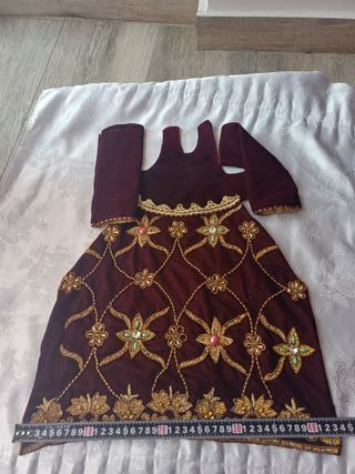 Saya Terciopelo Virgen 60cm,tambien se han para 50