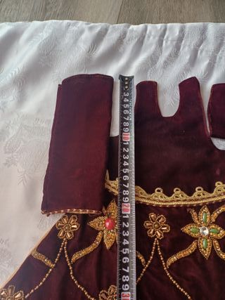 Saya Terciopelo Virgen 60cm,tambien se han para 50