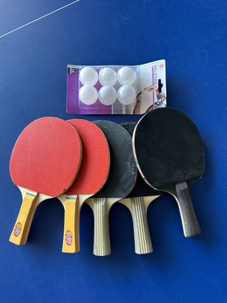 Mesa de ping pong azul