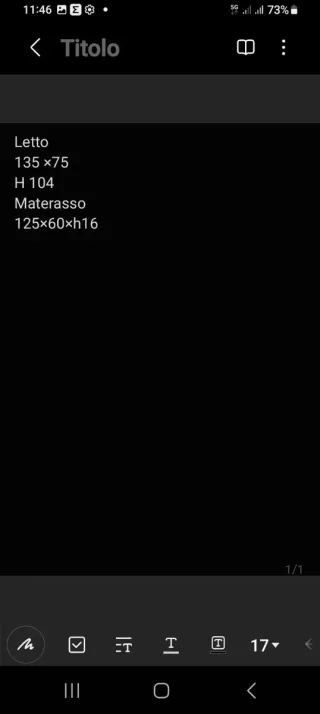 Lettino in legno per bambino