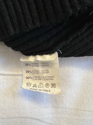 Sottogiacca in misto lana Nero Taglia S