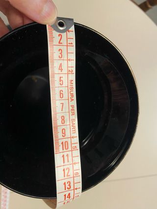 Vaso ceramica nero aironi rosa vintage