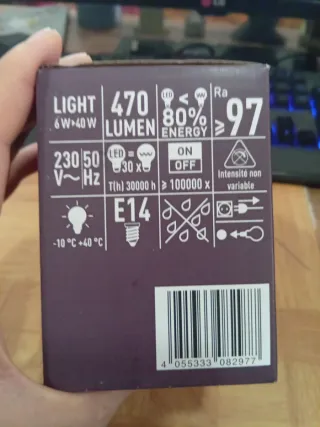 Lote de 6 Bombillas LED Livarno E14