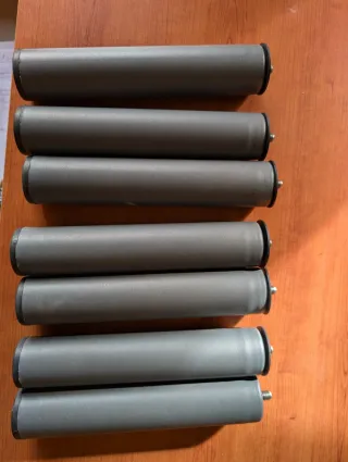 6 Patas Somier Cilíndricas 25x5m