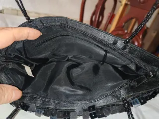 Bolso de fiesta lentejuelas negro