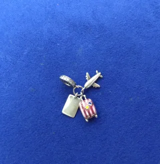 Charm Viaje Maleta Avión pulsera Pandora o collar