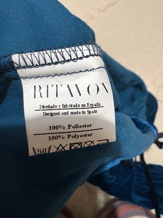 Chaqueta terciopelo Ritavon azul