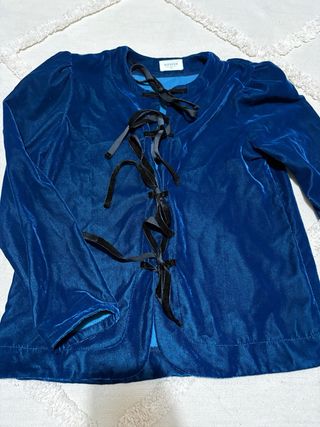 Chaqueta terciopelo Ritavon azul