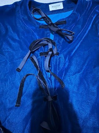 Chaqueta terciopelo Ritavon azul