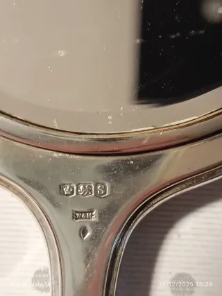 Specchio art decò Argento Sterling 925