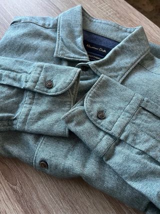 Camisa Massimo Dutti Verde Talla M