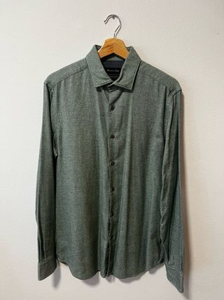 Camisa Massimo Dutti Verde Talla M