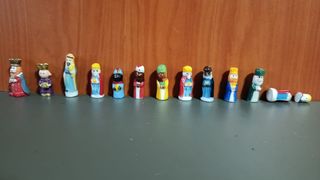 Figuras Reyes Magos Roscon 5cm Cerámica