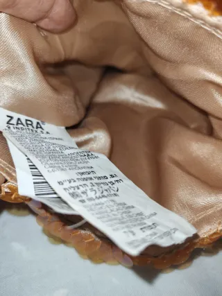 Bolso de fiesta lentejuelas naranja