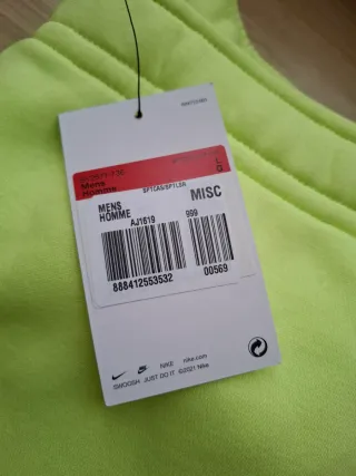 Pantalone Tuta Nike Verde Nuovo con Cartellino