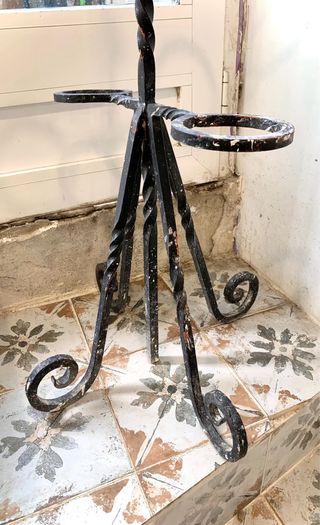 JARDINERA VINTAGE de HIERRO FORJADO