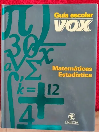Guía Escolar VOX Mates Estadística