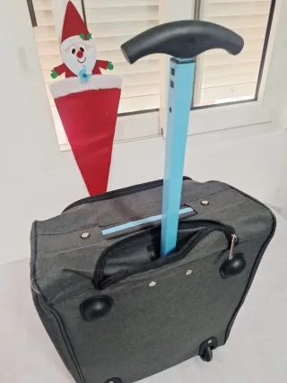 Trolley de cabina TOP TRAVEL gris y azul