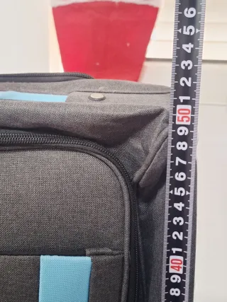 Trolley de cabina TOP TRAVEL gris y azul