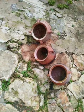 3 Vasijas de Terracota Mallorquina no hago envíos