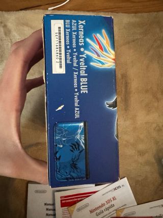 Nintendo 3DS XL Edición Pokémon X Y Azul caja