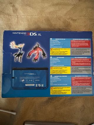 Nintendo 3DS XL Edición Pokémon X Y Azul caja