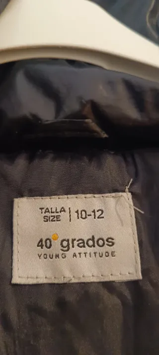 Chaqueta acolchada niña negra