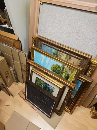 Lote de cuadros Modernos en gran formato